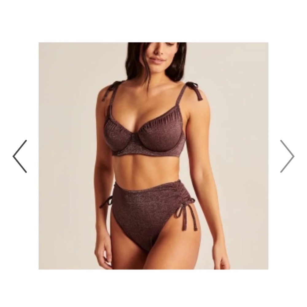 Abercrombie & Fitch Brown Shimmer Bikini Set